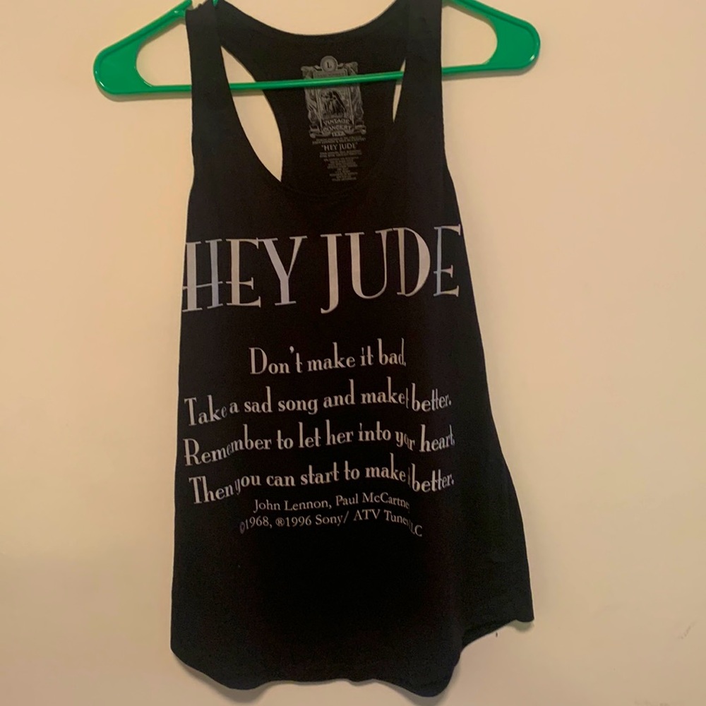 Hey Jude.  Vintage concert tees. Disney Parks.  Lennon and McCartney. Tank top